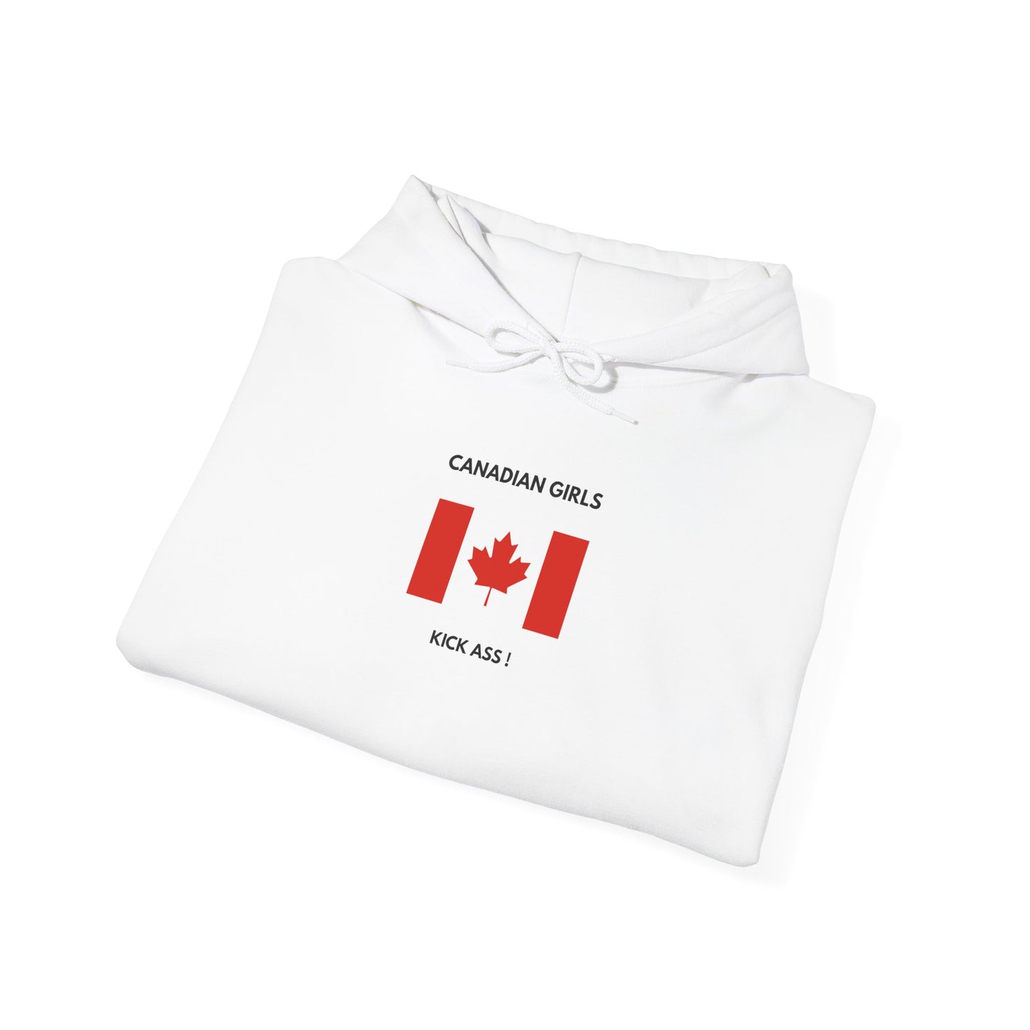 Canadian Girls Kick Ass Hoodie - Unisex Sweatshirt, Canada Day Apparel, Comfortable Casual Wear