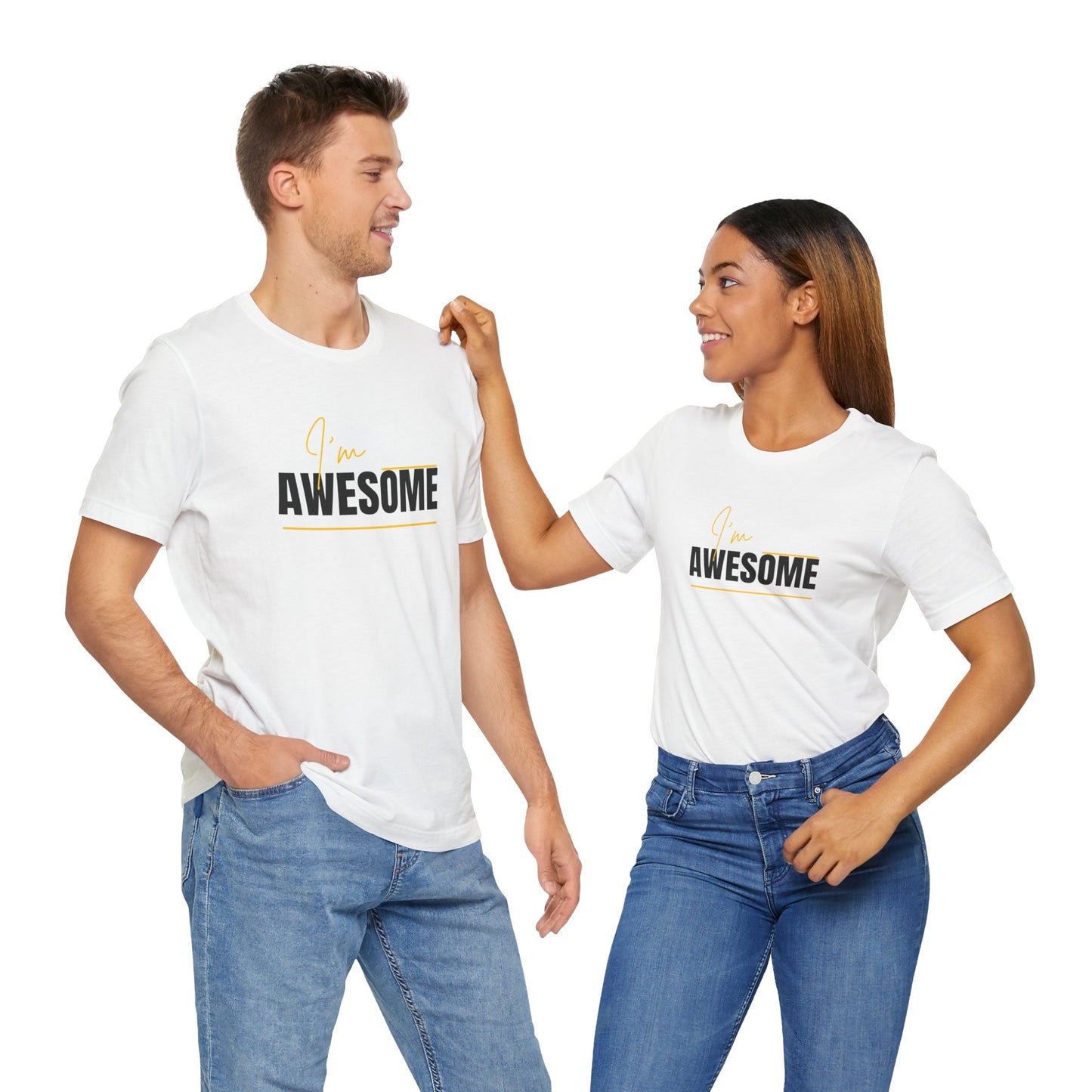 Positive Unisex Tee - positive vibes Statement for all Men Women & teens