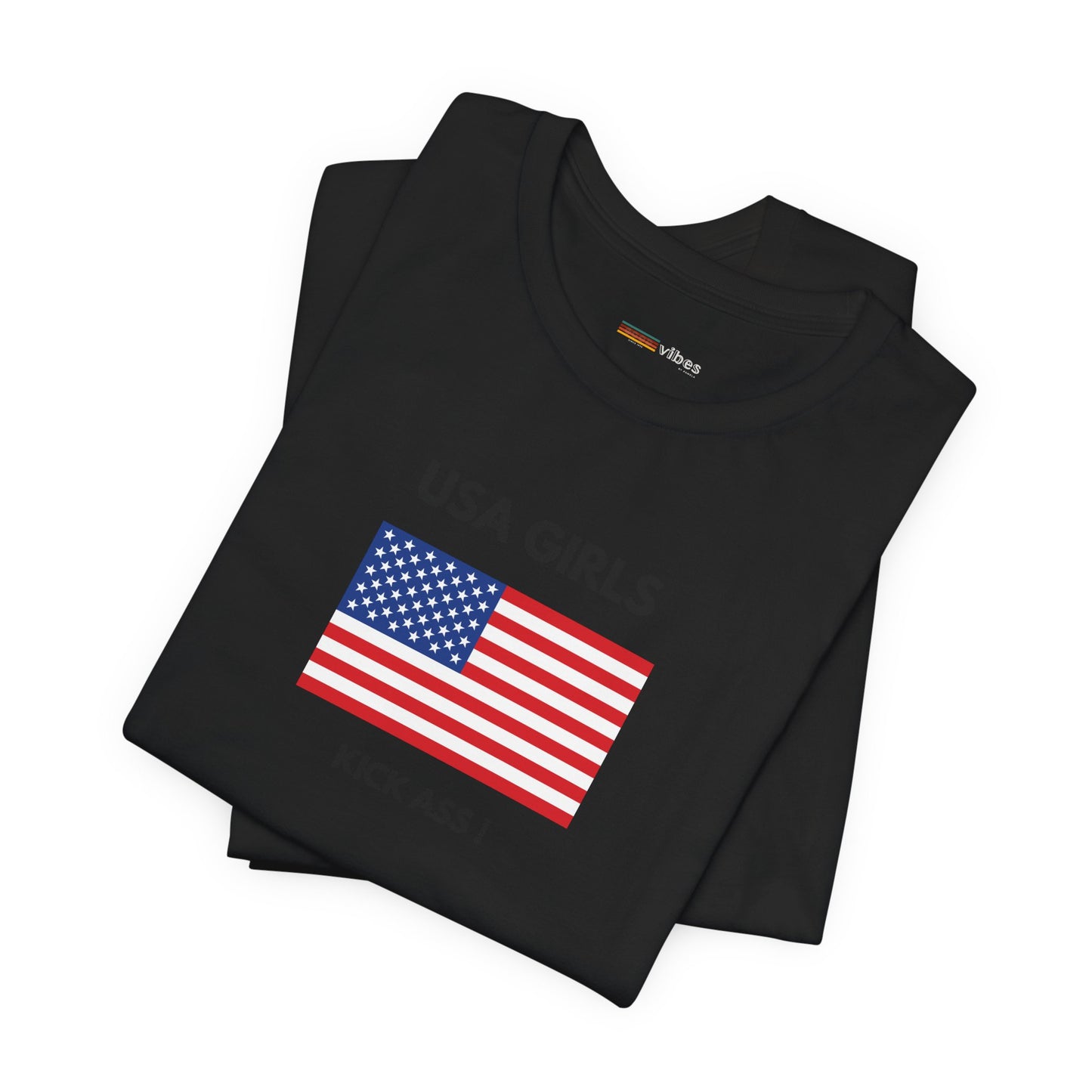 Patriotic Unisex Jersey Tee, USA Flag T-Shirt, Casual Everyday Wear, Fourth of July Shirt, Gift for Veterans