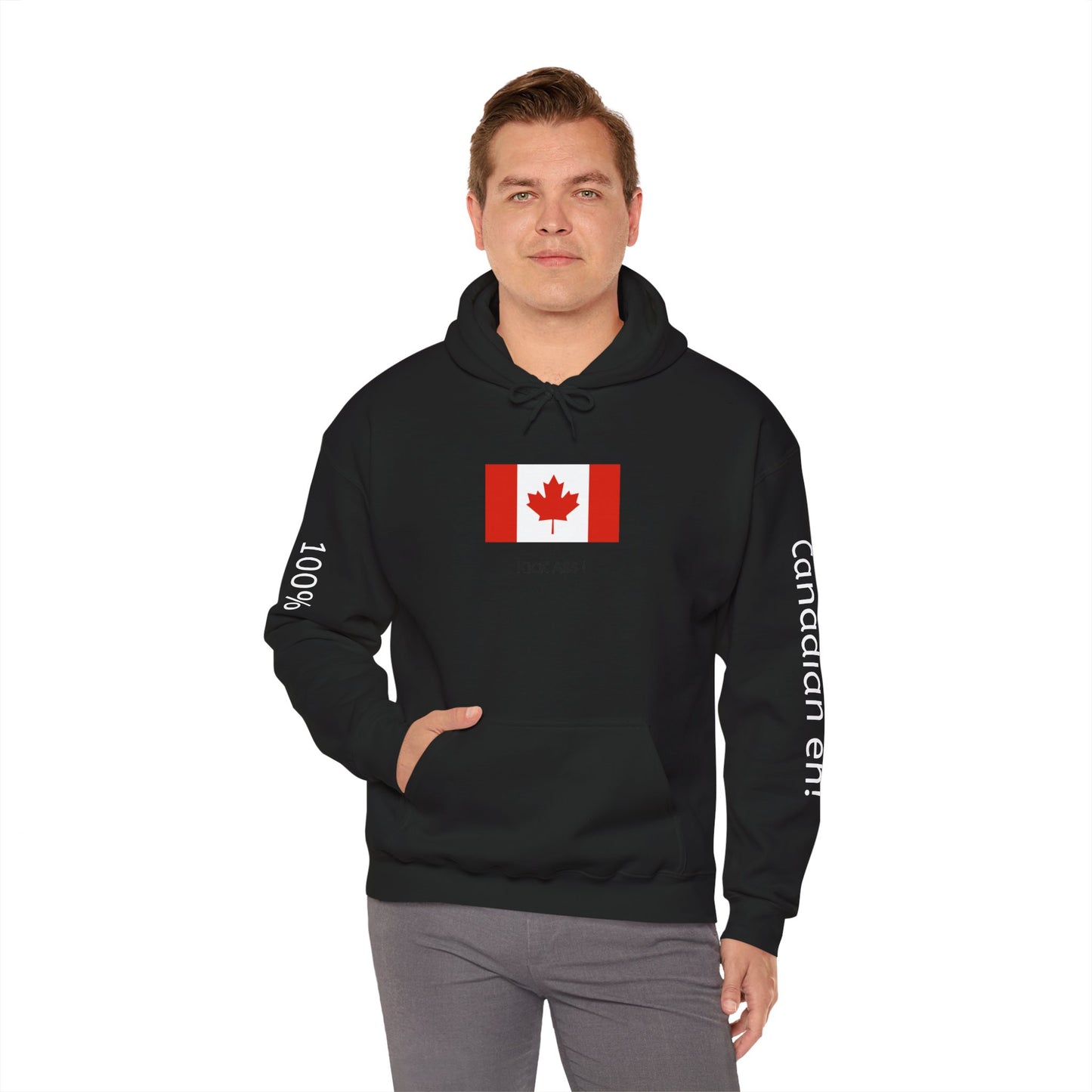 Canadian Girls Kick Ass Hoodie - Unisex Sweatshirt, Canada Day Apparel, Comfortable Casual Wear