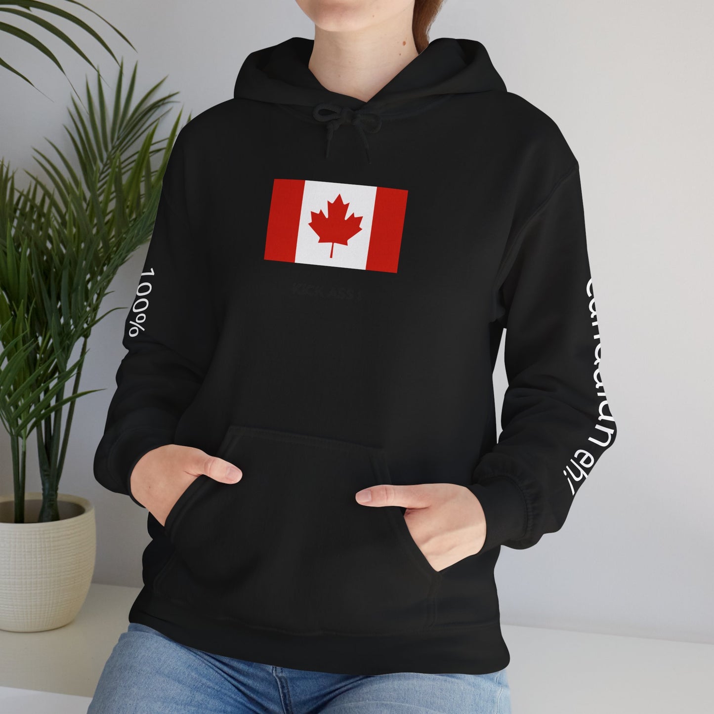 Canadian Girls Kick Ass Hoodie - Unisex Sweatshirt, Canada Day Apparel, Comfortable Casual Wear